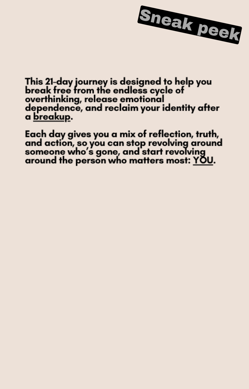 21-Day Breakup Recovery Challenge – Heal, Let Go & Choose Yourself